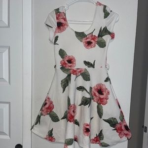 White Floral Dress
